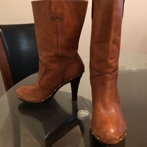 Studded Michael Kors Leather Booties